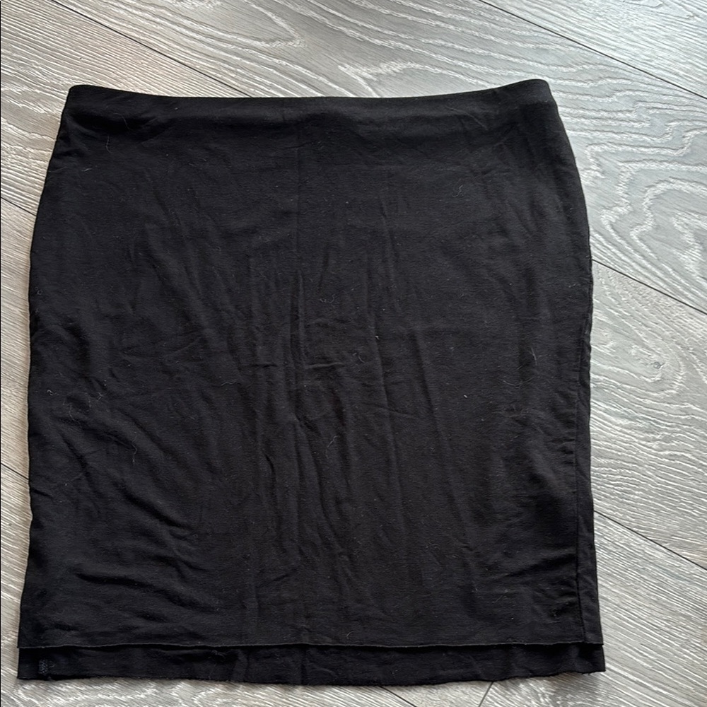 Black Knee-Length Pencil Skirt for Work